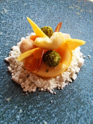 Mango, passionfruit and pistachio, Manchester House restaurant