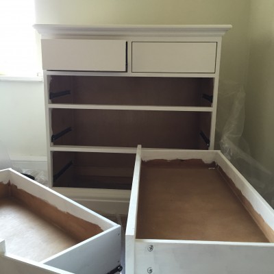 Upcycling drawers for the nursery