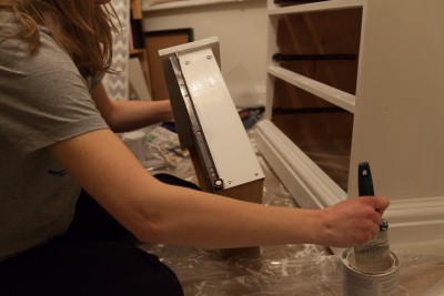 Upcycled nursery drawers