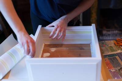 Upcycled nursery drawers