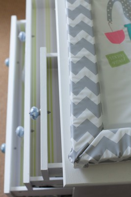 Upcycled nursery drawers