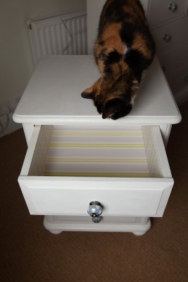 Upcycled nursery drawers