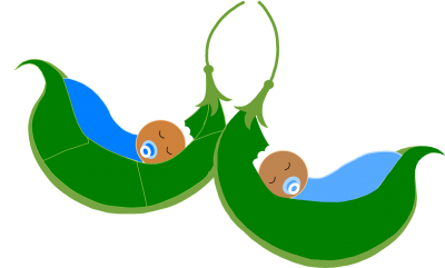 Cartoon babies sleeping