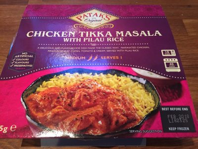 Patak's chicken tikka masala box
