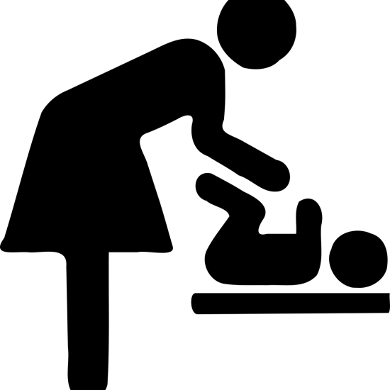 Baby changing facilities symbol