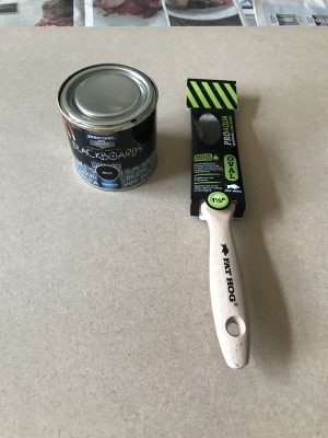 magnetic blackboard paint and brush