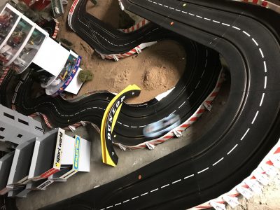 Scalextric track scene at Stonerig Raceway