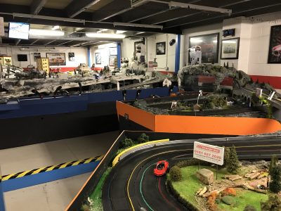 Scalextric tracks at Stonerig Raceway