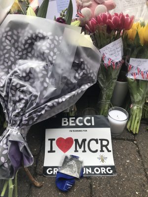 leaving my medal as a tribute to Manchester terror attack victims