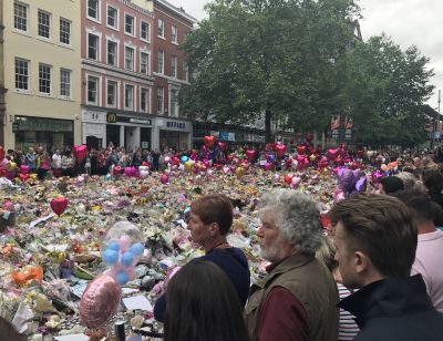 St Ann's Square Manchester Terror attack tribute