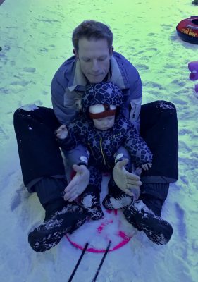 Sledging in Mini Moose Land