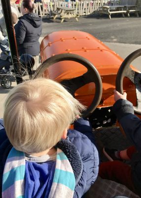 Tractor fun at the Ice Cream Farm