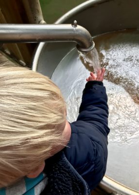 Water play at the Ice Cream Farm