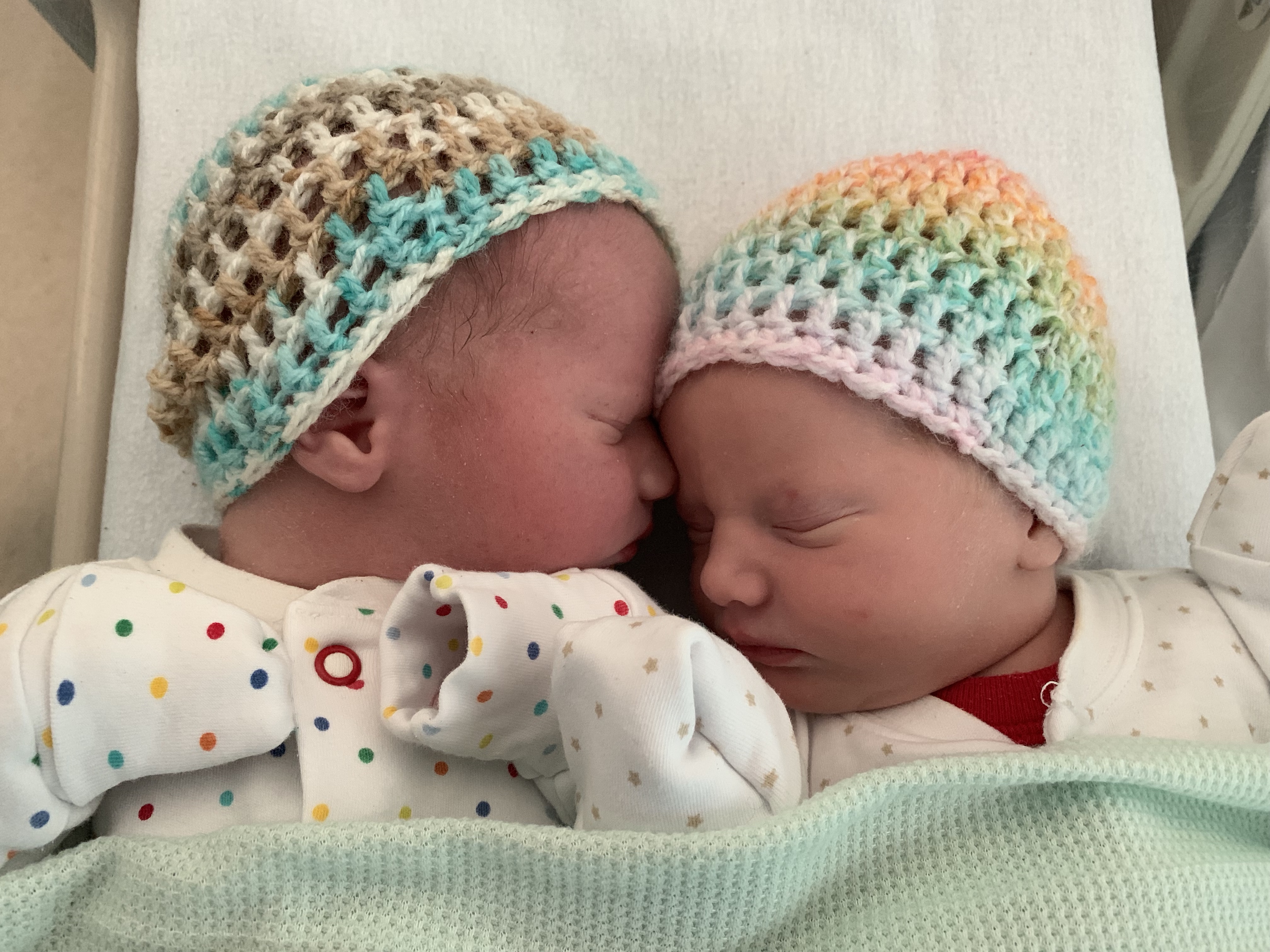 newborn twins, twin birth story