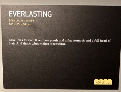 Everlasting Lego sculpture