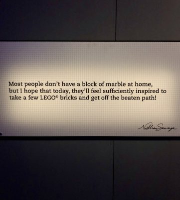 Nathan Sawaya quote about Lego