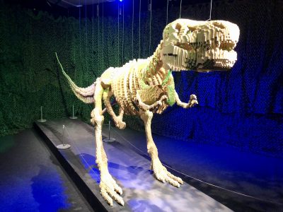 Dinosaur Skeleton in Lego bricks